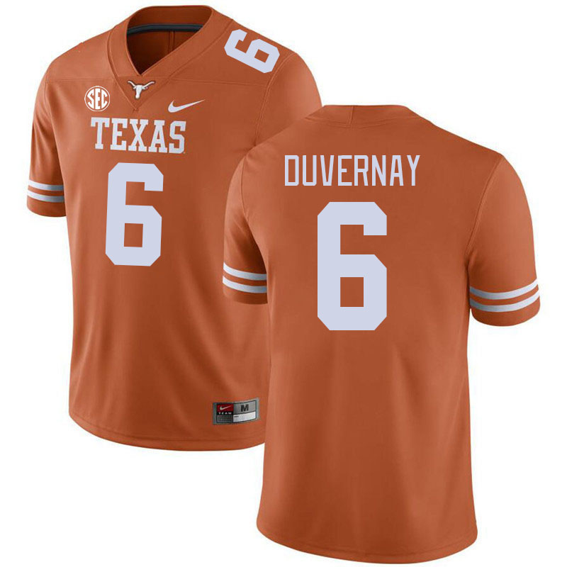 # 6 Devin Duvernay Texas Longhorns Jerseys Football Stitched-Orange
